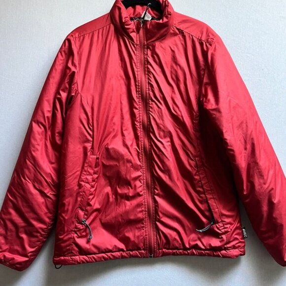 MEC Mountain Equipment Co-op red full zip light weight puffer jacket Sz M - Picture 1 of 12